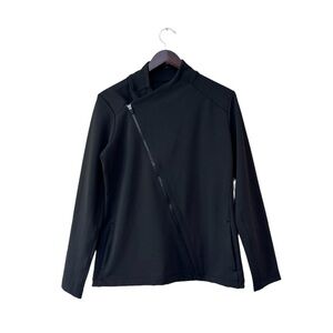 EP Pro New York Golf Black Asymmetrical Zip Moto Golf Jacket Size M